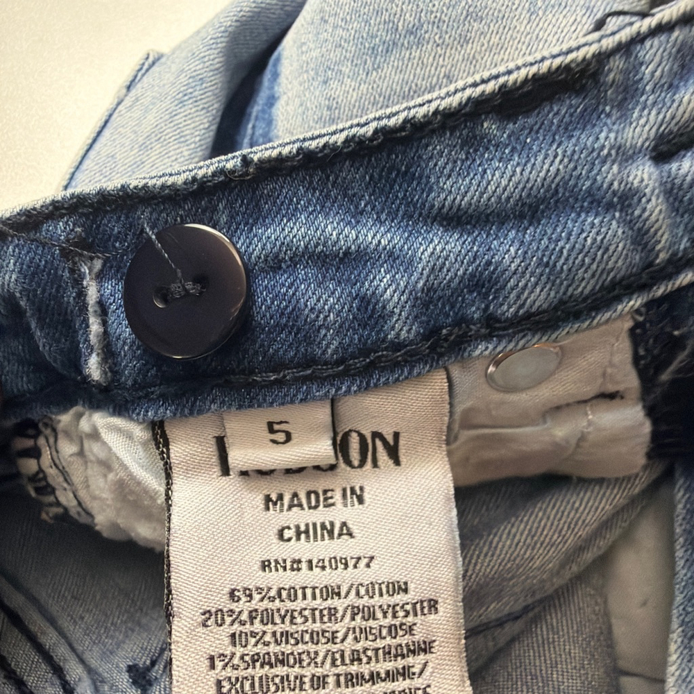 Hudson Jeans UK Kids Size 5 Distressed Y2K Light Blue Dark Blue Gently Worn - Picture 7 of 9